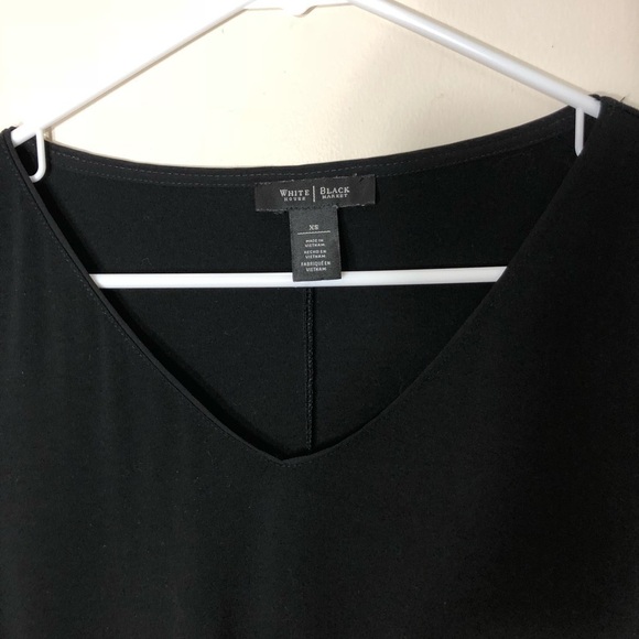 White House Black Market V-Neck Dress Long Sleeve XS - Picture 2 of 7
